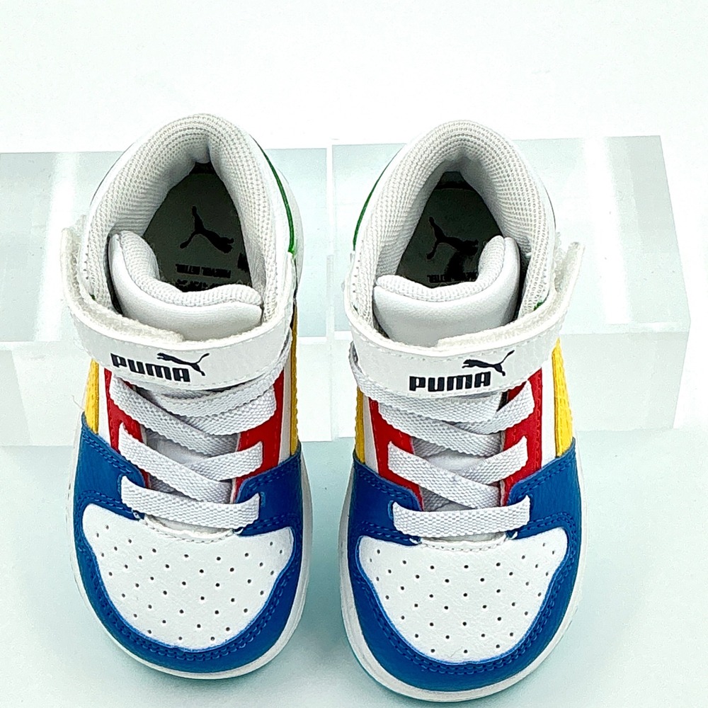Puma Kids Boys Size 5C High Top Sneakers Rebound V6 NEW - Picture 6 of 10